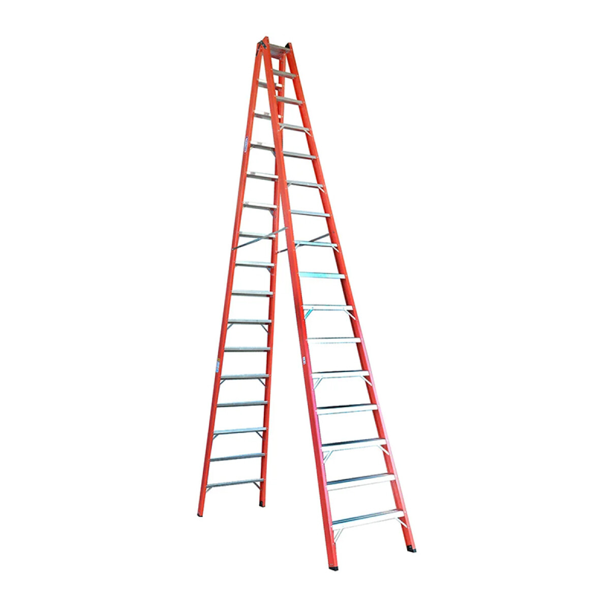 Escalera doble acceso fibra de vidrio 16 escalones - WB0036 