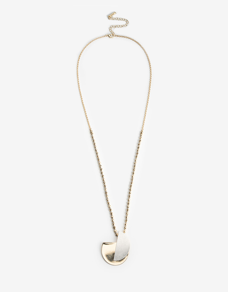 Collares Largos Metal Collar Largo Metal Bicolor - Combinacion Bicolor