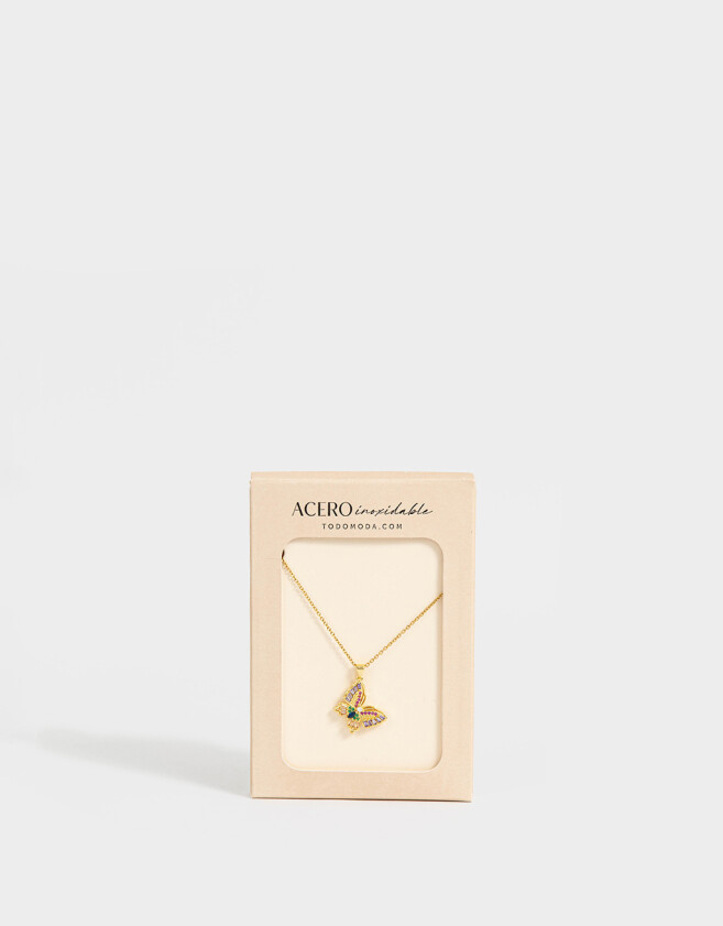 Cadena Corta con Dije Acero quirúrgico Cadena Corta Con Dije Acero Quirúrgico - Dorado