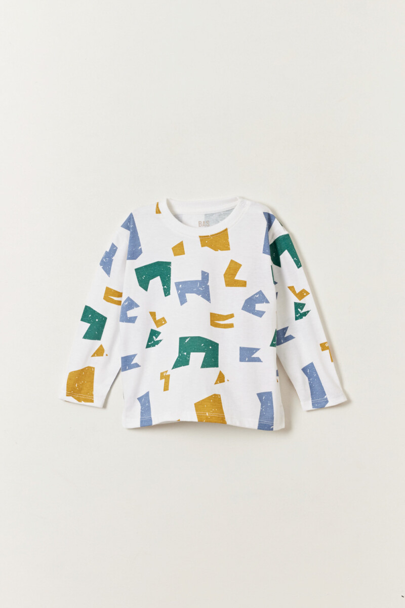 Remera - Collage Blanco 
