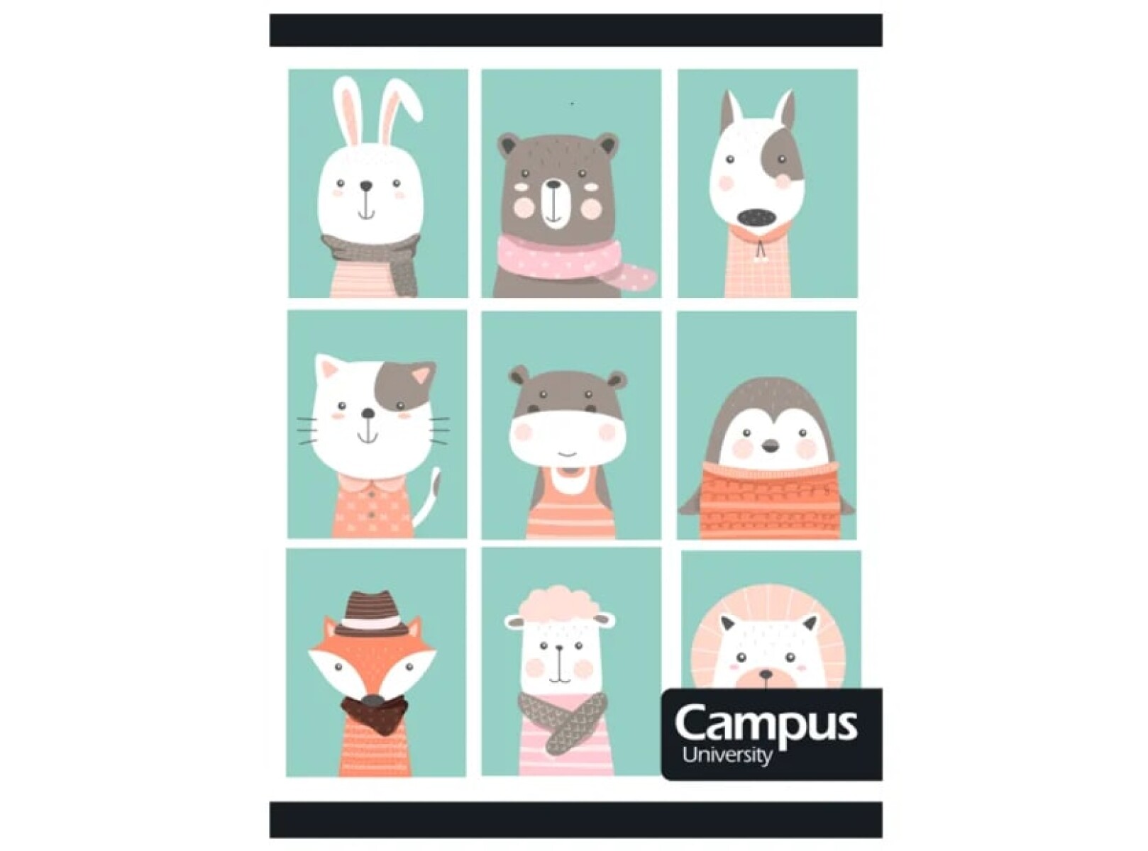 Cuaderno Campus 36 Hojas Rayado - Animales 