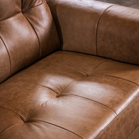Sillon Cuero Raffaello 2 Cuerpos Amendoa U