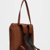 Mochila Soft En Cuero Graneado Tabaco