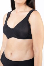 SOUTIEN CON ARO MICROFIBRA NEGRO