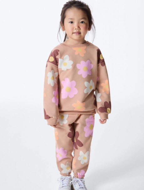 BUZO ESTAMPADO INFANTIL BEIGE