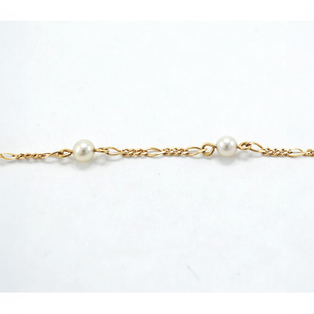 Pulsera En Oro 18K Y 6 Perlas De Cultivo Pulsera En Oro 18K Y 6 Perlas De Cultivo