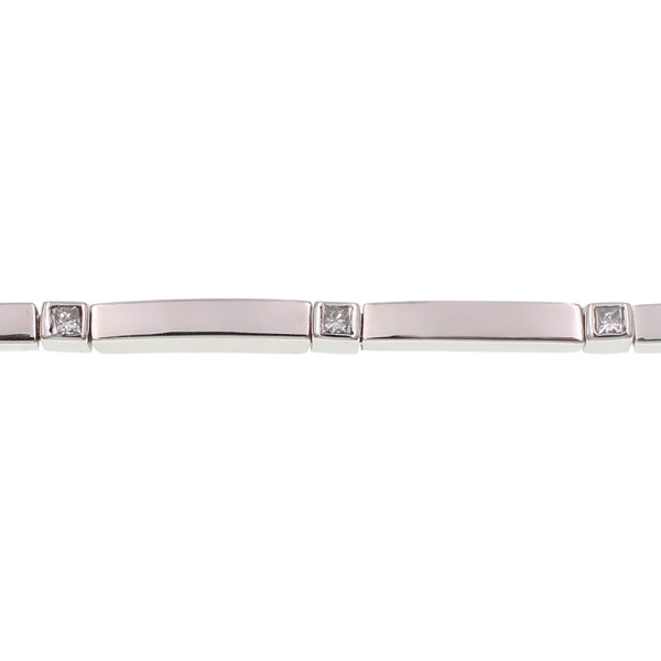 Pulsera Málaga de oro blanco 18k con brillantes Pulsera Málaga de oro blanco 18k con brillantes