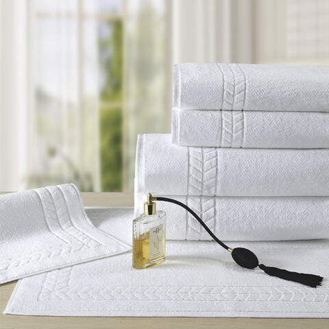 Toalla Baño Dohler Profi Top 75 x 150 cm 100% Algodón BEIGE/BLANCO