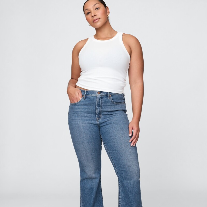 70S FLARE HR MED HERON MEDIUM WASH