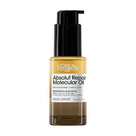Aceite Capilar L'Oréal Professionnel Absolut Repair Molecular Óleo Bifásico 30ml Aceite Capilar L'Oréal Professionnel Absolut Repair Molecular Óleo Bifásico 30ml
