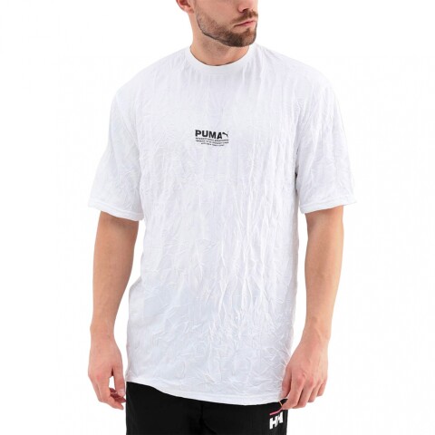 REMERA PUMA AVENIR CRINKLE White