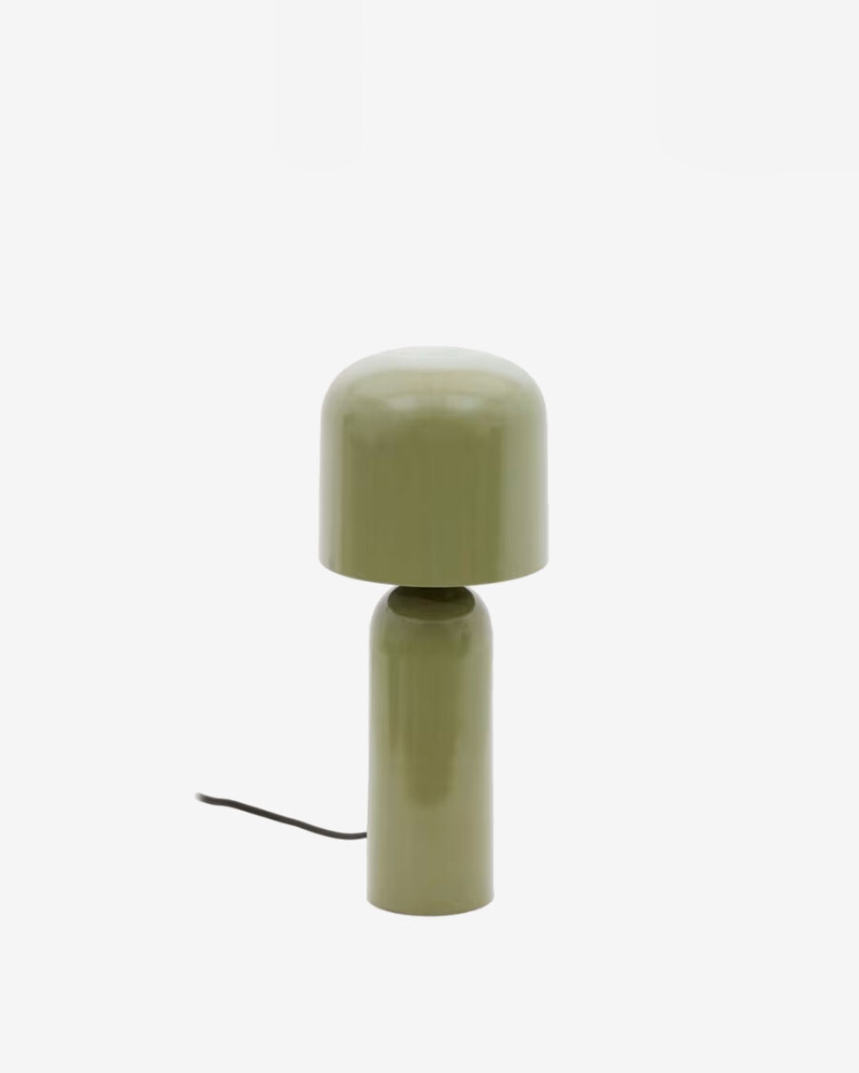 Lámpara de mesa Monze en metal pintado de verde 
