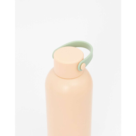 Botella Metálica Con Frase Combinacion bicolor