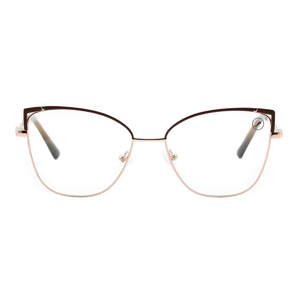 Lentes de vista Chilli Beans Cat Marrón/Dorado