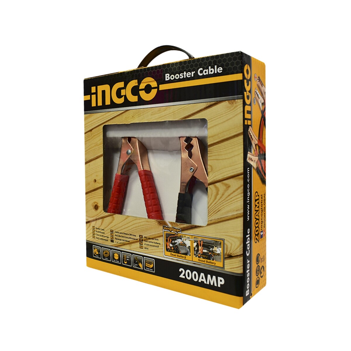 Pinza cables de arranque Ingco 200Amp 2.5m 