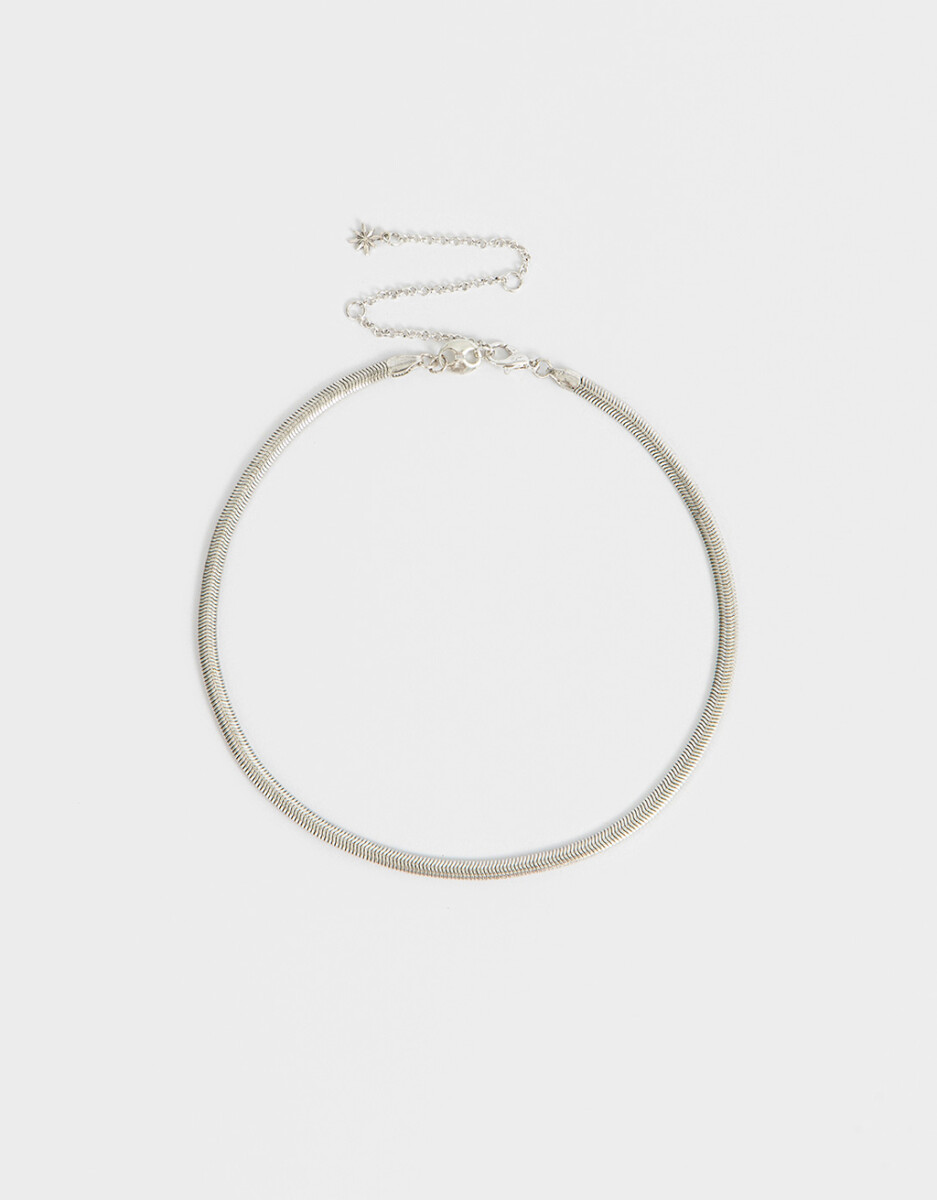 Choker Bañado En Plata 