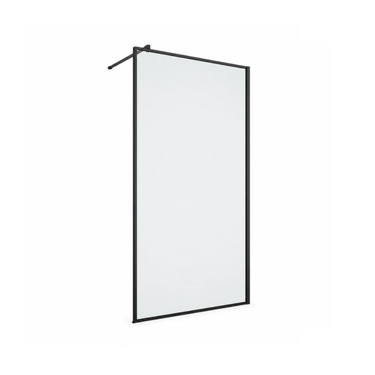 Mampara De Vidrio Fija Negra 100x195 Cm 