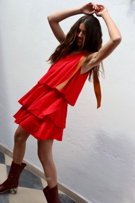 Merengue Dress Rojo