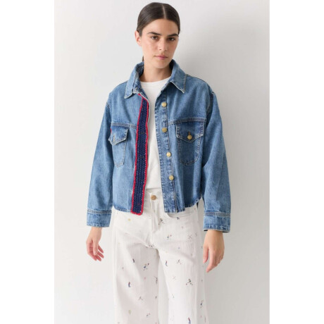 Pre Venta Campera Escudo Celeste Con Rojo