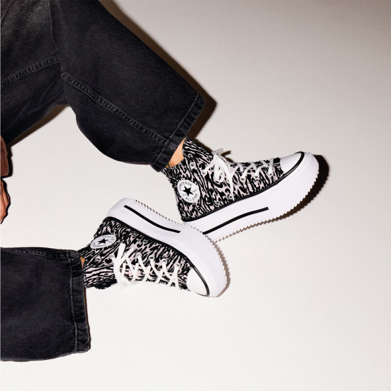 Zapatillas Converse Chuck Taylor AS Double Stack Platform Animal Graphic Unisex Black