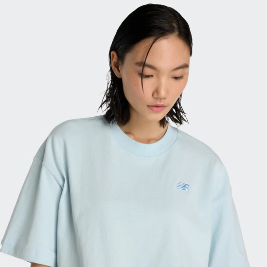 Remera New Balance Logo Oversized Azul