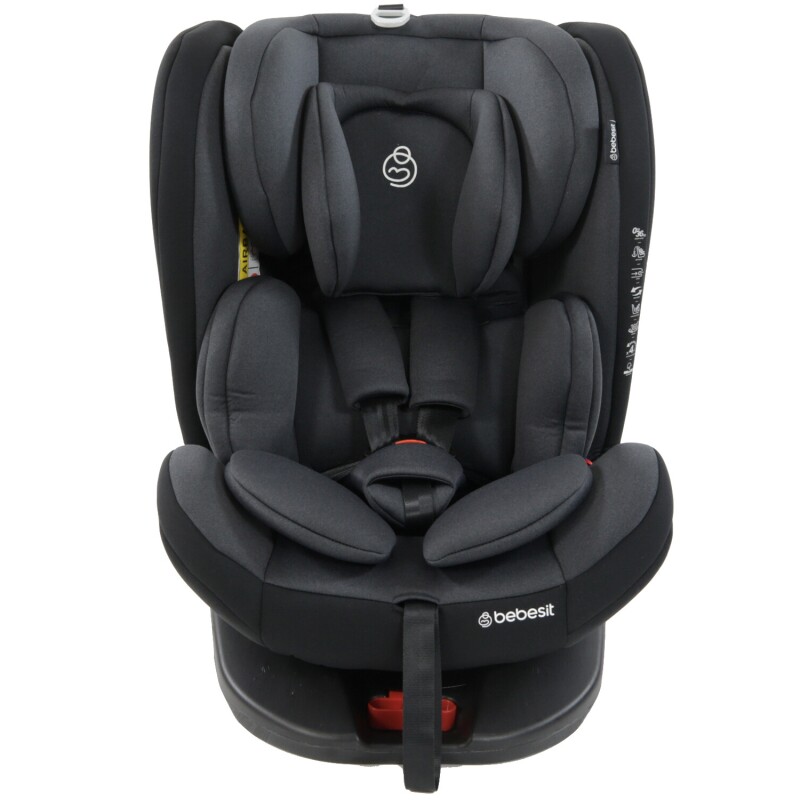 Silla booster para auto Bebesit Saturn con isofix y reclinación Gris oscuro