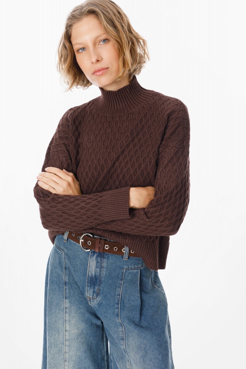 Sweater Panal Chocolate