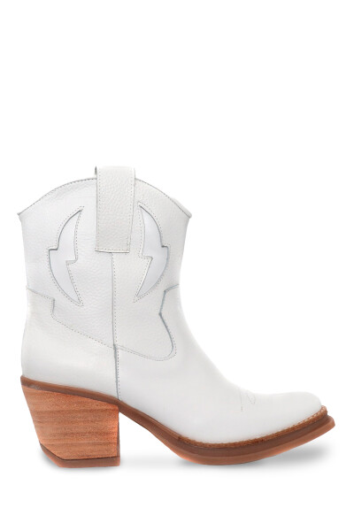 Bota Texana cuero Blanco