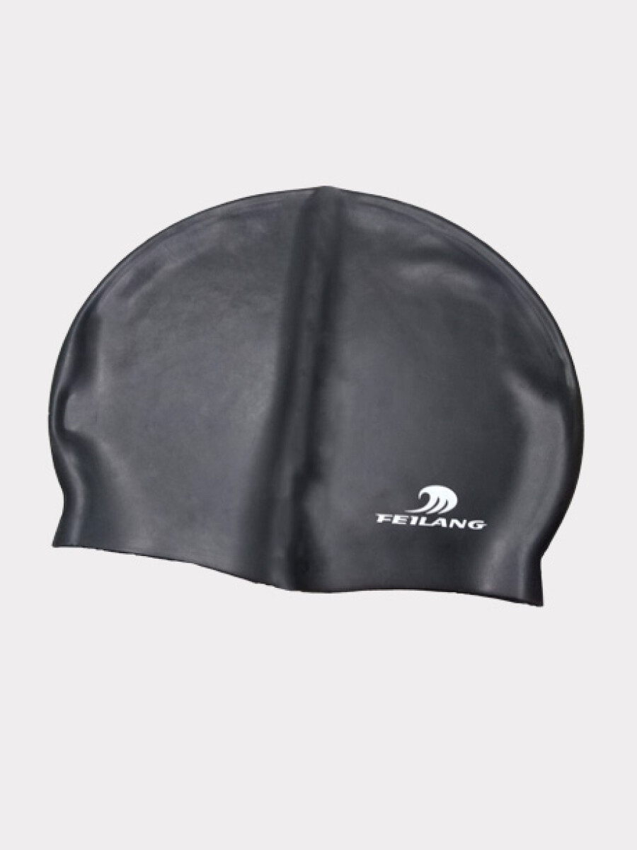 Gorra de natación de silicona - Negro 