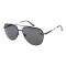Lentes De Sol Ultralight Aviador De Acero Inoxidable Negro/Negro
