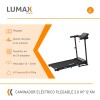 Caminador Electrico Lumax Plegable fitness 2.0 HP 12 km/h Caminador Electrico Lumax Plegable fitness 2.0 HP 12 km/h