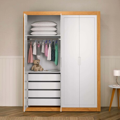 PLACARD 4 PUERTAS MDF-Y-MADERA BLANCO TUTTO