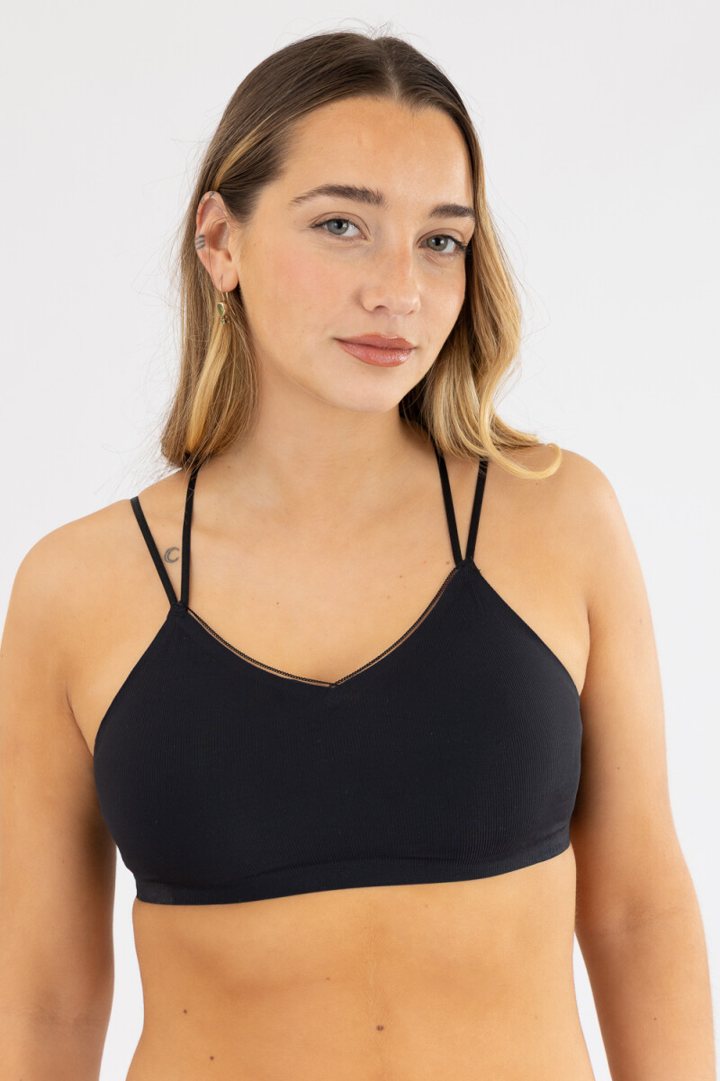 Top bretel fino 8822 - Negro 