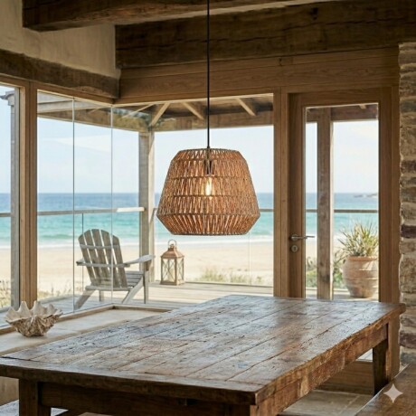 Colgante de fibras naturales 40cm NATURAL