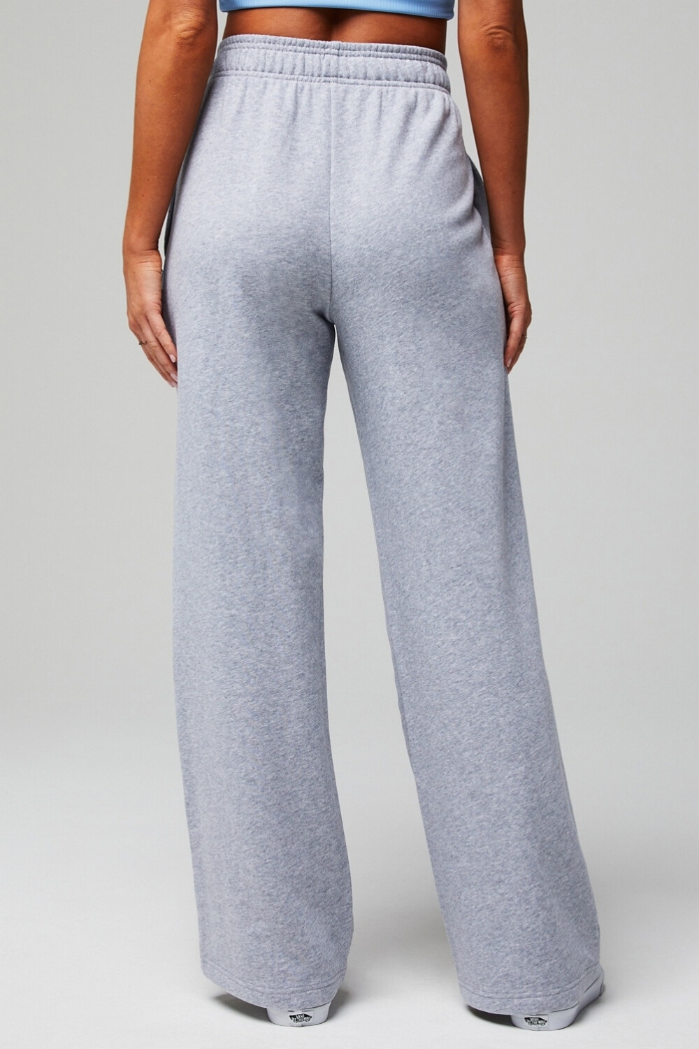 Year Round Terry Wide Leg Sweatpant Classic Grey Heather