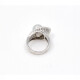 Anillo En Oro Blanco, Brillantes Y Perla De Cultivo De 9 Mm Anillo En Oro Blanco, Brillantes Y Perla De Cultivo De 9 Mm