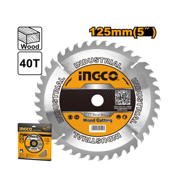 DISCO MADERA DE SIERRA 125MM 40 DIENTES INGCO TSB112555 DISCO MADERA DE SIERRA 125MM 40 DIENTES INGCO TSB112555