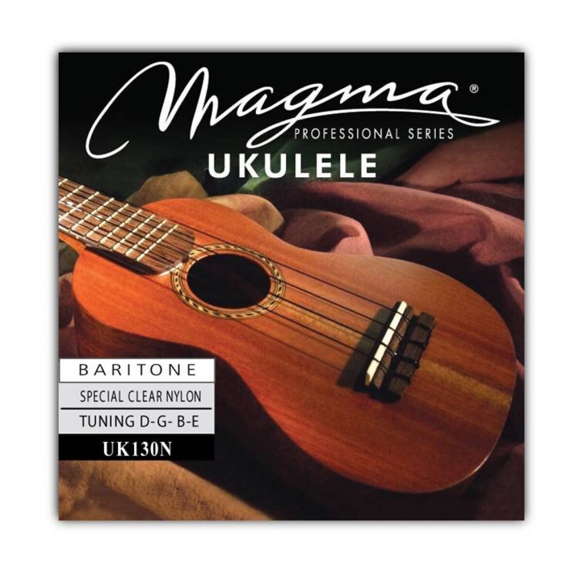 Encordado Magma Ukulele Baritono N Cristal Hawaiian UK130N 