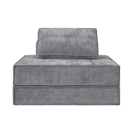 SOFÁ CAMA 1 CUERPO ESPUMA GRIS BRUMA