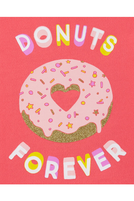 Remera Manga Corta Algodón "Donuts Forever" 0