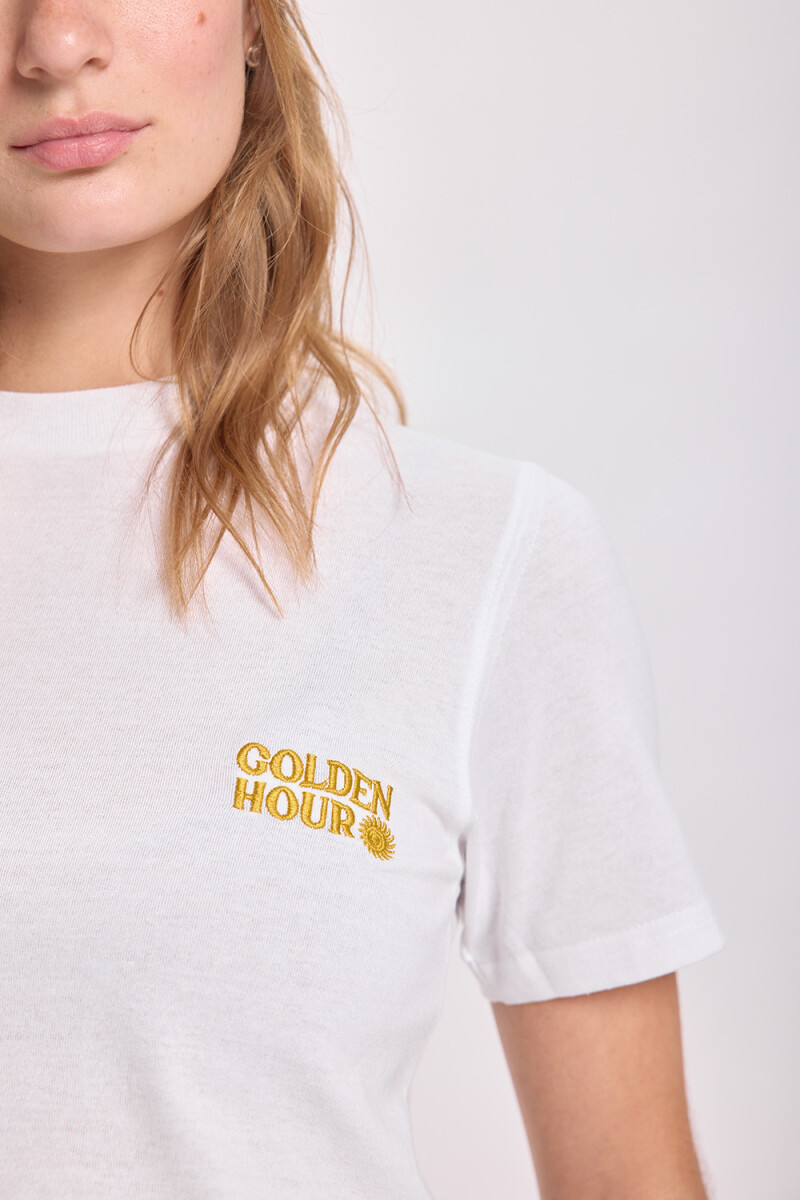 Remera estampa Golden Hour Blanco