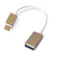 Adaptador OTG USB Tipo C Macho a USB Hembra con Cable Adaptador OTG USB Tipo C Macho a USB Hembra con Cable