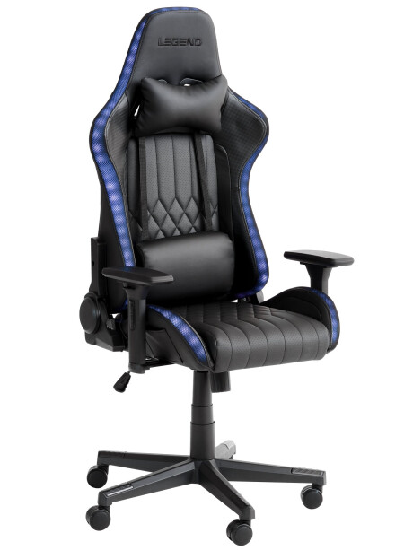 Silla gaming RANUM LED polipiel negro Silla gaming RANUM LED polipiel negro