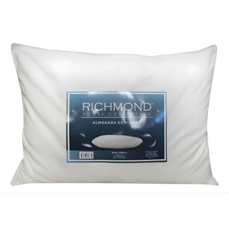 Almohada Richmond De Plumas tradicional 70cm x 50cm blanca Almohada Richmond De Plumas tradicional 70cm x 50cm blanca