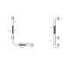 BARRA FIJA EN L METAL ACERO INOX 304 PULIDA COLOR CROMO CROMO