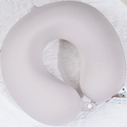 Almohada De Viaje De Espuma Viscoelástica - Seda - Gris Almohada De Viaje De Espuma Viscoelástica - Seda - Gris