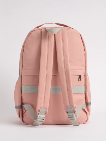 Mochila bolsillo cuadrille Rosada