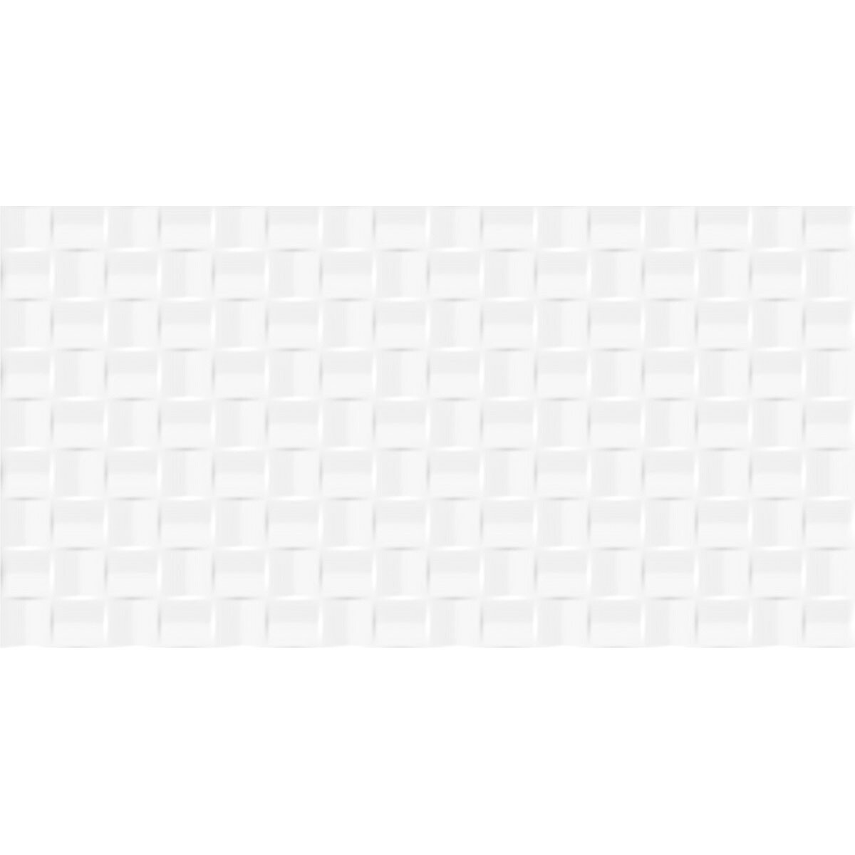 Ceramica 32X57 Rectangular Brillo Blanco Decorado 