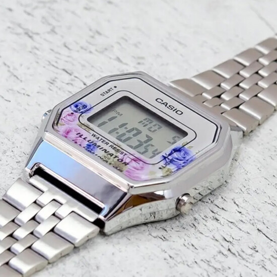 Reloj CASIO RETRO LA680WA-4CDF Acero Plateado Esfera 28mm 0