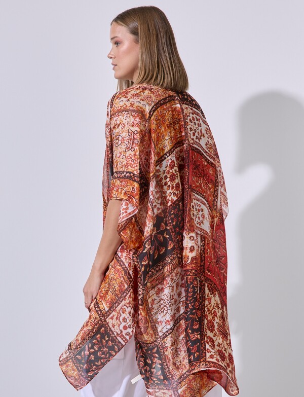 Kimono Print MULTI/ANARANJADO